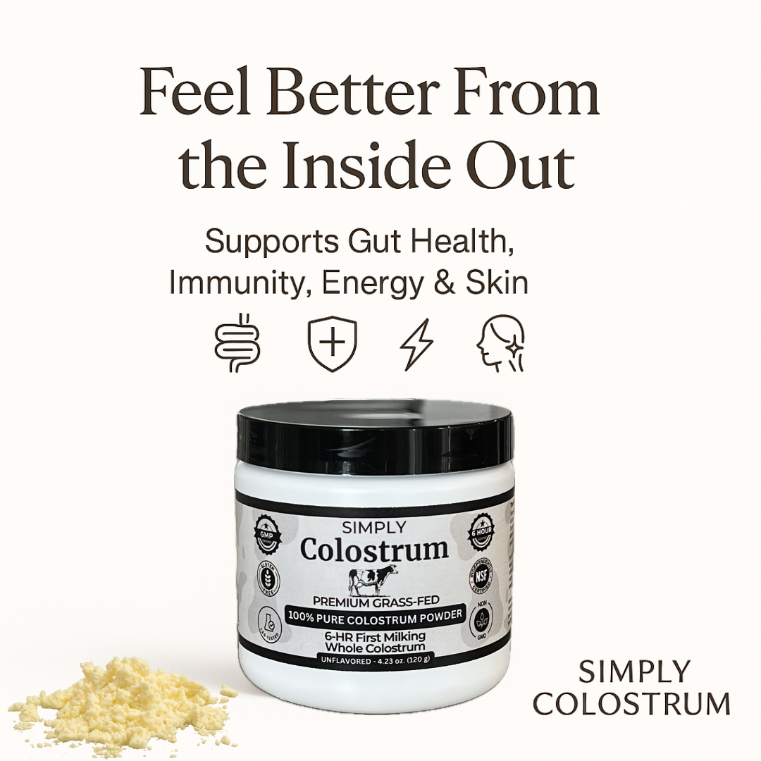 Premium 6-Hour Grass-Fed Colostrum Powder - 60 Servings