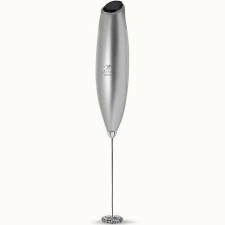 Zulay Milk Boss Frother - Silver & Black