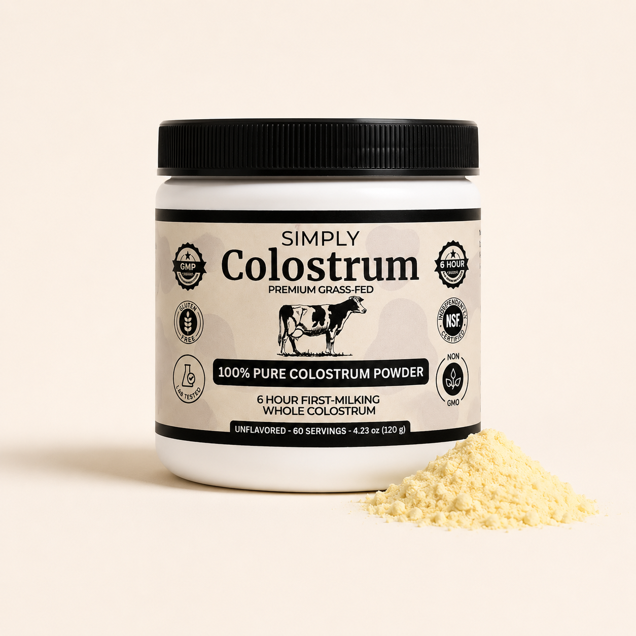 Simply Colostrum Powder - 60 Servings per jar - Tim's Birthday Special