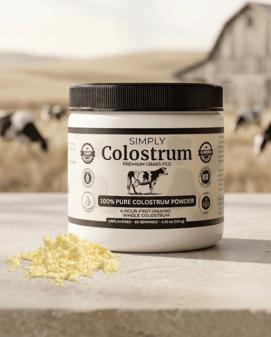 Premium 6-Hour Grass-Fed Colostrum Powder - 60 Servings per jar