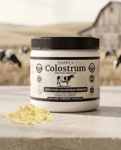 Premium 6-Hour Grass-Fed Colostrum Powder - 60 Servings per jar
