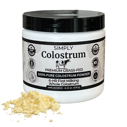 Premium 6-Hour Grass-Fed Colostrum Powder - 60 Servings per jar